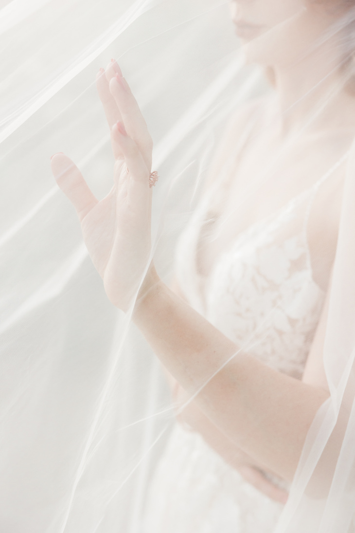 Bride with Long Veil